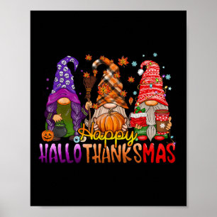 Poster Dia de Ação de Graças dos Gnomos Happy Hallothanks