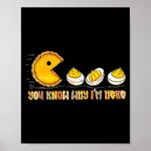 Poster Dia de Ação de Graças Retro Você Sabe Por Que Esto