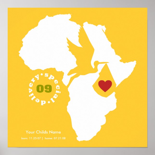 Pôster Dia de Adoção Gotcha - Poema Comemorativo (Frente)