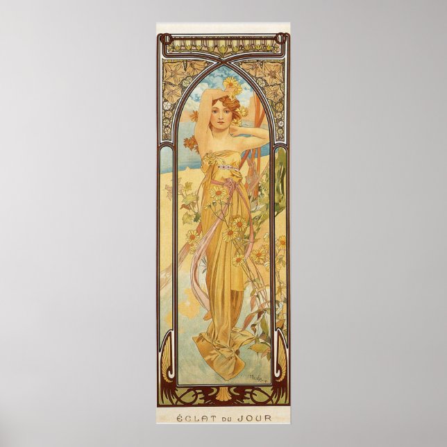 Poster Dia de Alfons Mucha (Frente)
