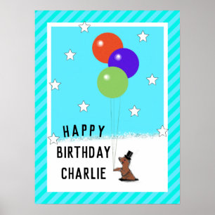 Poster Dia de aniversário do Groundhog