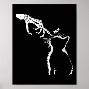 Poster Dia de as Bruxas engraçado de Boop de Mão do Skele