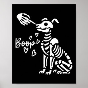 Poster Dia de as Bruxas engraçado de Cachorro de Mão do E