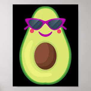 Poster Dia de as Bruxas engraçado De Figurino Avocado Par