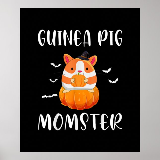 Poster Dia de as Bruxas engraçado de Monstro da Pumpkin d (Frente)