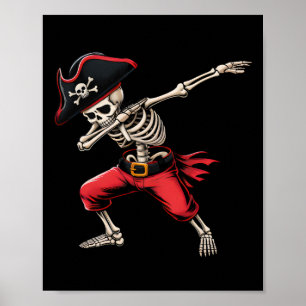 Poster Dia de as Bruxas engraçado De Rapazes Piratas De S