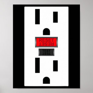 Poster Dia de as Bruxas engraçado Do Soquete Elétrico Par