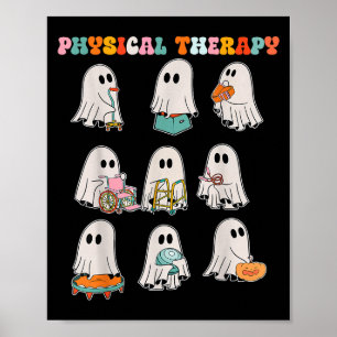 Poster Dia de as Bruxas engraçado Fantasma Terapêutica Fí