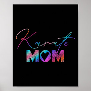 Poster Dia de as mães de Artes Marciais Retro-Cónicas Rai