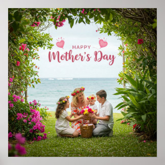 Poster dia de as mães feliz