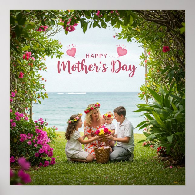 Poster dia de as mães feliz (Frente)