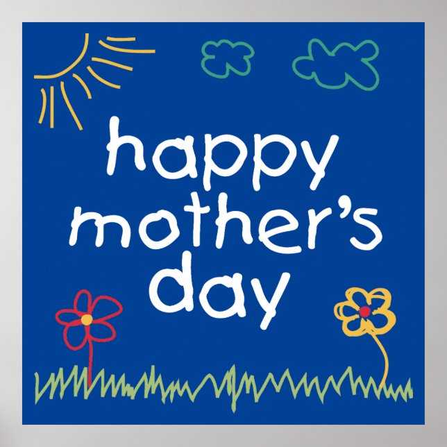 Poster Dia de as mães Feliz 5 (Frente)