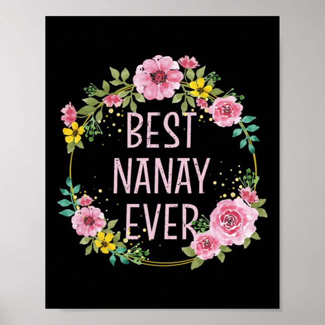 Poster Dia de as mães Floral Melhor Nanay Ever Filipino M (Frente)