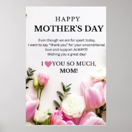 POSTER DIA DE AS MÃES (MUITO LONGE) CRESCENTES ON-LINE +