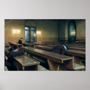 Pôster Dia de banquete no Pio Albergo Trivulzio, 1892