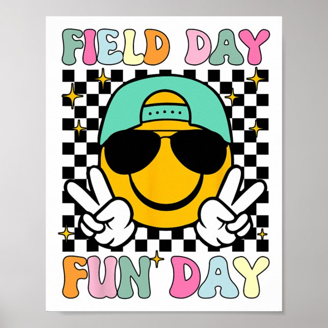 Poster Dia de Campo Dia Divertido Rosto Sorridente Profes (Frente)