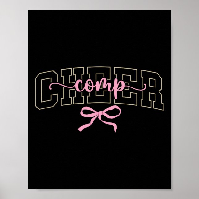 Poster Dia de Competição de Cheerleader Dia de Coquete Ch (Frente)