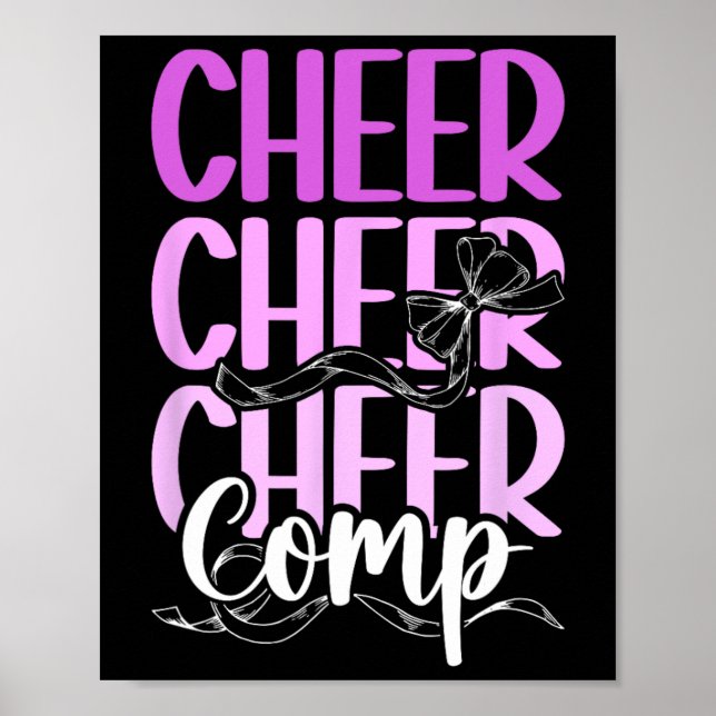 Poster Dia de Competição de Cheerleading Dia de Cheer (Frente)