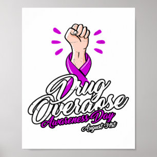 Poster Dia de Conscientização sobre Sobredose de Drogas 3