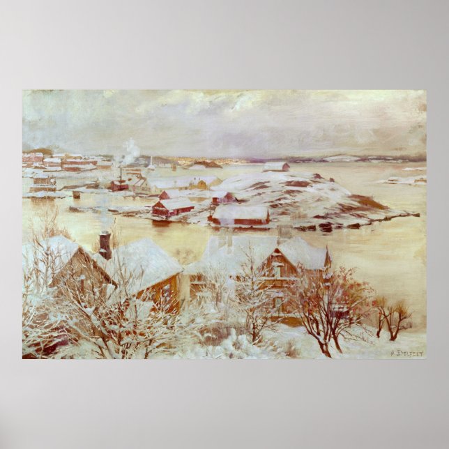 Pôster Dia de dezembro c.1893 (Frente)