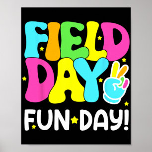 Poster Dia De Diversão Do Campo No Dia Passado Do Estudo