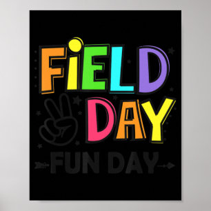 Poster Dia De Diversão Do Campo No Dia Passado Do Estudo