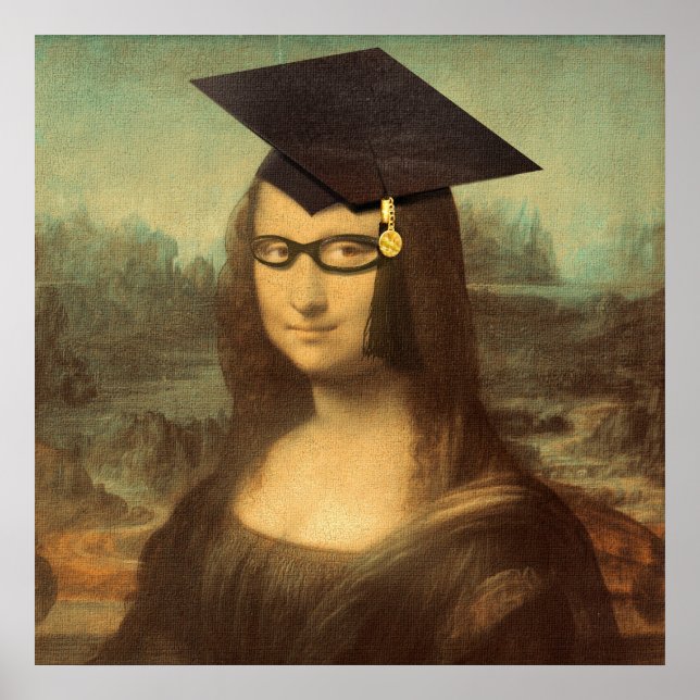 Pôster Dia de Formatação de Mona Lisa (Frente)