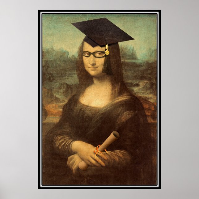 Pôster Dia de Formatação de Mona Lisa (Frente)