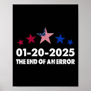 Poster Dia De Inauguração 2025 Janeiro 20 Fim De Um Erro