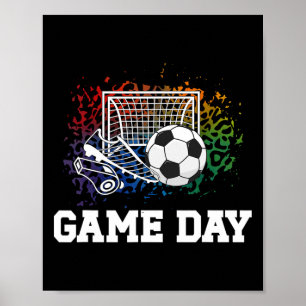 Poster Dia de Jogo de Futebol Gol Dia de Jogo de Futebol
