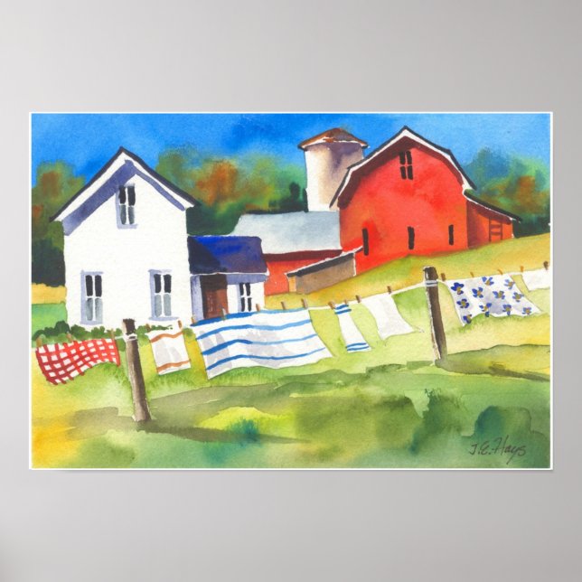 Pôster Dia de Lave na Fazenda (Frente)