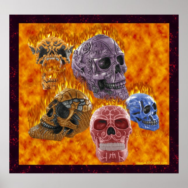 Pôster Dia de Los Muertos (Frente)