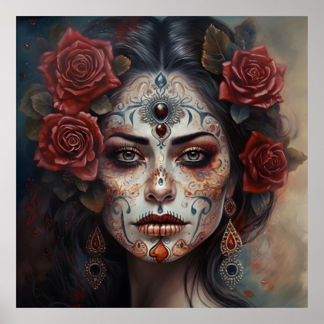 Poster Dia de los Muertos da Arte Morta (Frente)