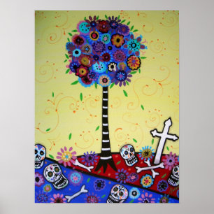 PÔSTER DIA DE LOS MUERTOS POR PRISARTES