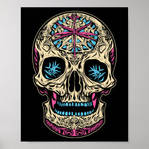 Poster Dia De Los Muertos Sugar Skull