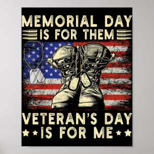 Poster Dia De Memória Para Os Veteranos Para Mim Veter