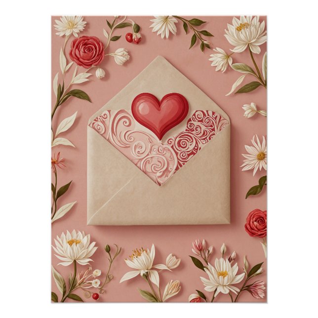 Pôster Dia de os namorados Bloom (Frente)