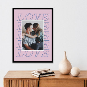 Poster Dia de os namorados de Tipografia do Amor - Lavand