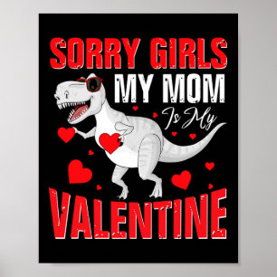 Poster Dia de os namorados Divertido Desculpe Meninas Min