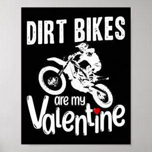 Poster Dia de os namorados Engraçada Bikes De Sujeira São