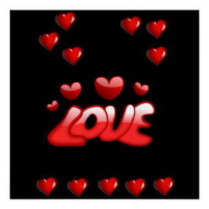 Pôster Dia de os namorados poster