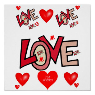 Pôster Dia de os namorados poster