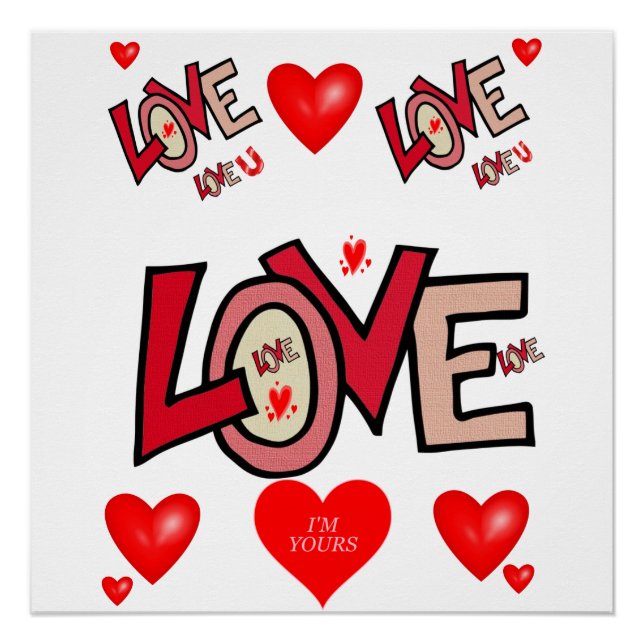 Pôster Dia de os namorados poster (Frente)