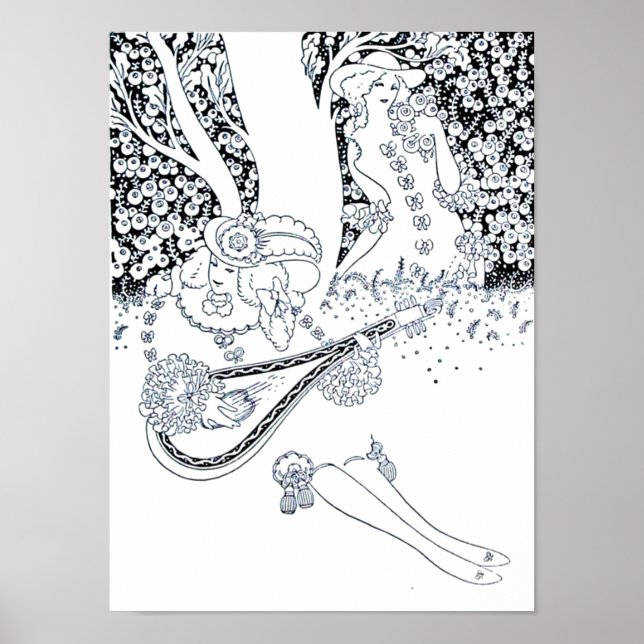 POSTER DIA DE OS NAMORADOS ROMANCE, AMANTES ROMÂNTICOS NA (Frente)