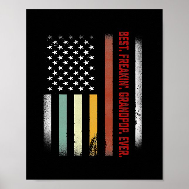 Poster Dia de os pais de Mens - Dente de Teto Melhor Avô  (Frente)