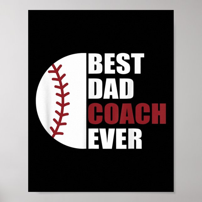 Poster Dia de os pais De pai Nunca  De Baseball Pai C (Frente)