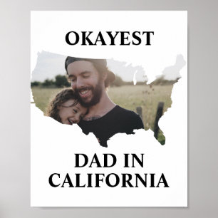 Poster Dia de os pais de pai Okayest nos EUA personalizad