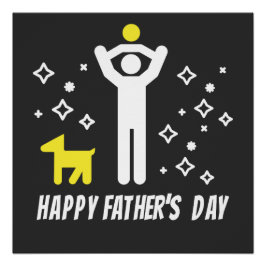 Pôster Dia de os pais feliz