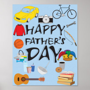Poster Dia de os pais Feliz