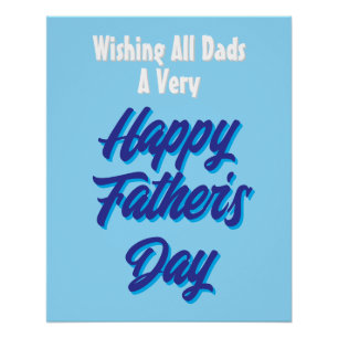 Poster Dia de os pais feliz, Impressão grande